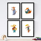 Set de 4 láminas de Perros Adultos, en .-Artwork-Nacnic-Nacnic Estudio SL