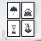 Set de 4 láminas de Tiempo En El Bosque, en .-Artwork-Nacnic-Nacnic Estudio SL