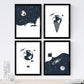 Set de 4 láminas de Tierra Espacio, en .-Artwork-Nacnic-Nacnic Estudio SL