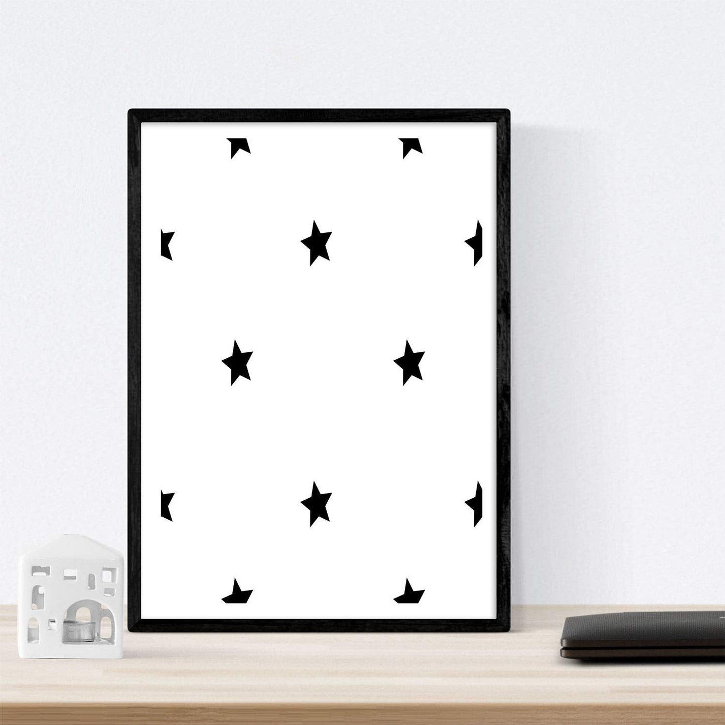 Set de 4 láminas "Gato y girafa". Posters de animales.-Artwork-Nacnic-Nacnic Estudio SL