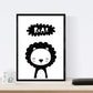 Set de 4 láminas "Hipopotamo, pinguino, leon y foca". Posters de animales.-Artwork-Nacnic-Nacnic Estudio SL