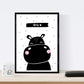 Set de 4 láminas "Hipopotamo, pinguino, leon y foca". Posters de animales.-Artwork-Nacnic-Nacnic Estudio SL