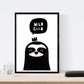 Set de 4 láminas "Hipopotamo, pinguino, leon y foca". Posters de animales.-Artwork-Nacnic-Nacnic Estudio SL