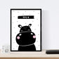 Set de 4 láminas "Oso polar, conejo, hipopotamo y piña". Posters de animales.-Artwork-Nacnic-Nacnic Estudio SL