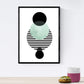 Set de 4 láminas para enmarcar Eclipse. Posters Estilo nórdico para la decoración del hogar. Láminas con imágenes geometricas en Estilo escandinavo.Papel (250 Gramos)-Artwork-Nacnic-Nacnic Estudio SL