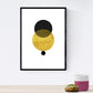 Set de 4 láminas para enmarcar Eclipse. Posters Estilo nórdico para la decoración del hogar. Láminas con imágenes geometricas en Estilo escandinavo.Papel (250 Gramos)-Artwork-Nacnic-Nacnic Estudio SL