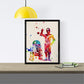 Set de 4 láminas para enmarcar STAR WARS estilo acuarela. Posters con imágenes de la Guerra de las galaxias. Decoración de hogar. alta calidad. Llena de estilo tu casa. Nacnic-Artwork-Nacnic-Nacnic Estudio SL