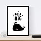 Set de 4 láminas "Zorro, leon, ballena y pingüino". Posters de animales.-Artwork-Nacnic-Nacnic Estudio SL