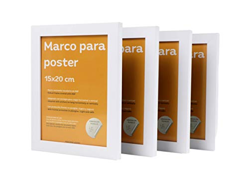 Marco blanco para fotos, posters, láminas, diplomas. Tamaño(20x25 cm). –  Nacnic Estudio SL