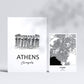 Set de 6 láminas de Europa. Pósters con ilustraciones en estilo nórdico de mapas y monumentos para tu hogar, negocio, oficina. Tamaños A4 y A3. .-Artwork-Nacnic-Nacnic Estudio SL