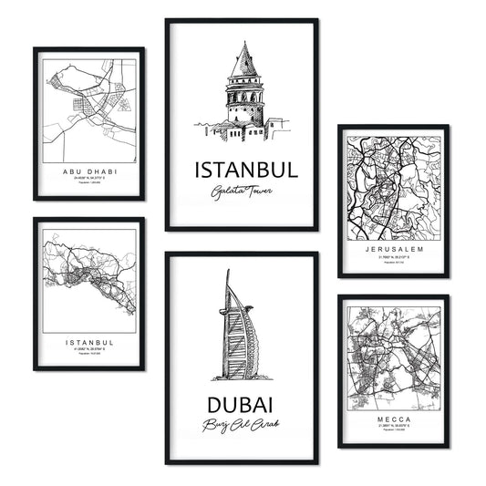 PACK de láminas para enmarcar Viajando por EL Mundo. Posters con imáge –  Nacnic Estudio SL