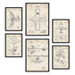 Set de 6 láminas de patentes Avión. Pósters con dibujos retro de inventos antiguos para tu hogar. Tamaños A4 y A3. .-Artwork-Nacnic-Nacnic Estudio SL