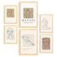 Set de 6 posters Belleza. Colección de láminas con estética collage para la Tamaños A3 y A4. .-Artwork-Nacnic-Marco Madera clara-Nacnic Estudio SL