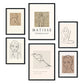 Set de 6 posters Belleza. Colección de láminas con estética collage para la Tamaños A3 y A4. .-Artwork-Nacnic-Marco Negro-Nacnic Estudio SL