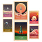 Set de 6 posters de Espacio. Colección de láminas con estética collage para la Tamaños A3 y A4. .-Artwork-Nacnic-Marco Madera clara-Nacnic Estudio SL
