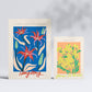 Set de 6 pósters de Galería floral. Colección de láminas con estética collage para la Tamaños A3 y A4. .-Artwork-Nacnic-Nacnic Estudio SL