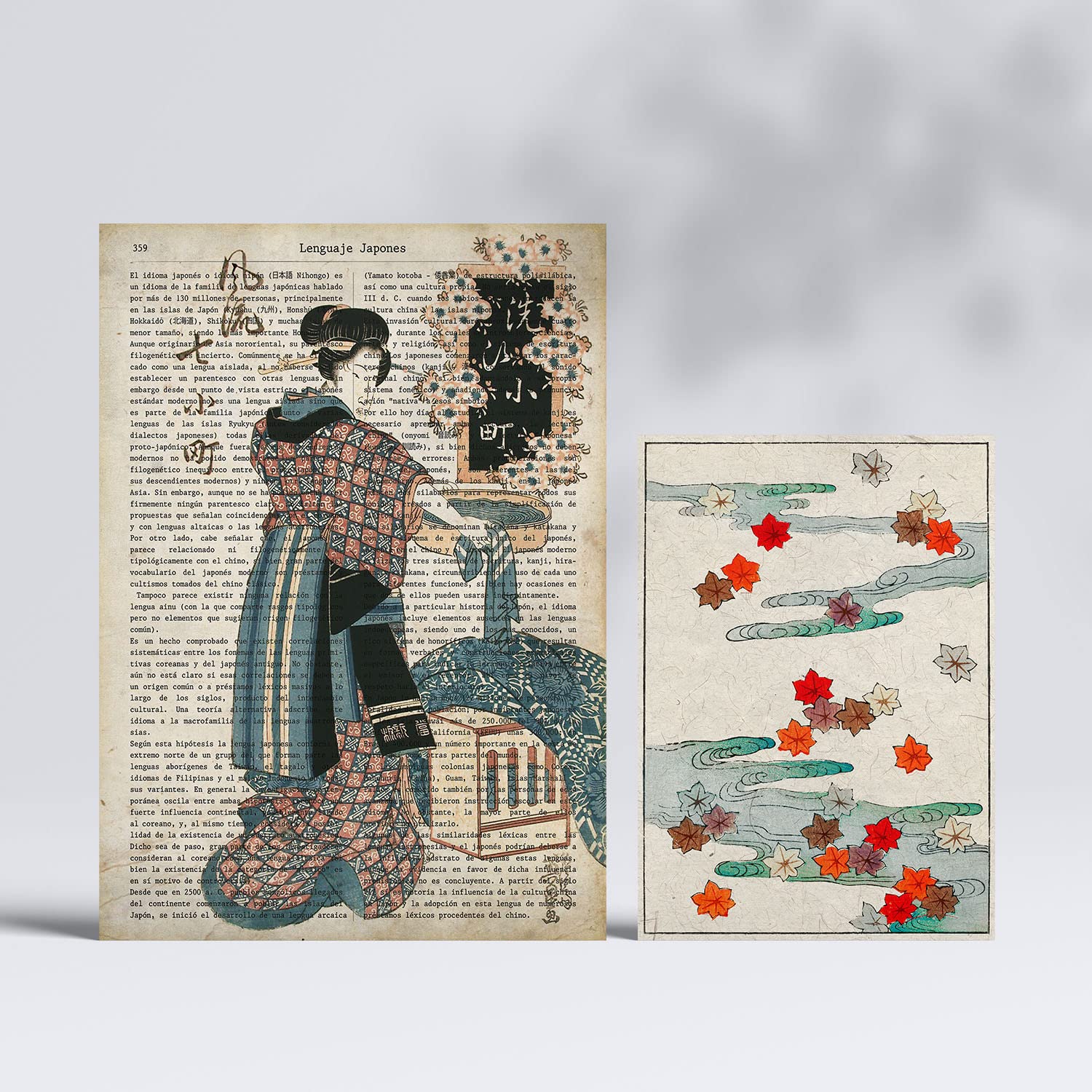 Set de 6 posters de Japón. Colección de láminas con estética collage para la Tamaños A3 y A4. .-Artwork-Nacnic-Nacnic Estudio SL
