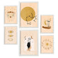 Set de 6 posters de Místico. Colección de láminas con estética collage para la Tamaños A3 y A4. .-Artwork-Nacnic-Marco Blanco-Nacnic Estudio SL