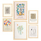Set de 6 posters de Modernismo. Colección de láminas con estética collage para la Tamaños A3 y A4. .-Artwork-Nacnic-Marco Madera clara-Nacnic Estudio SL