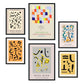 Set de 6 pósters de Paul Klee. Colección de láminas con estética collage para la Tamaños A3 y A4. .-Artwork-Nacnic-Marco Negro-Nacnic Estudio SL