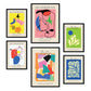 Set de 6 posters Exposición de arte. Colección de láminas con estética collage para la Tamaños A3 y A4. .-Artwork-Nacnic-Nacnic Estudio SL