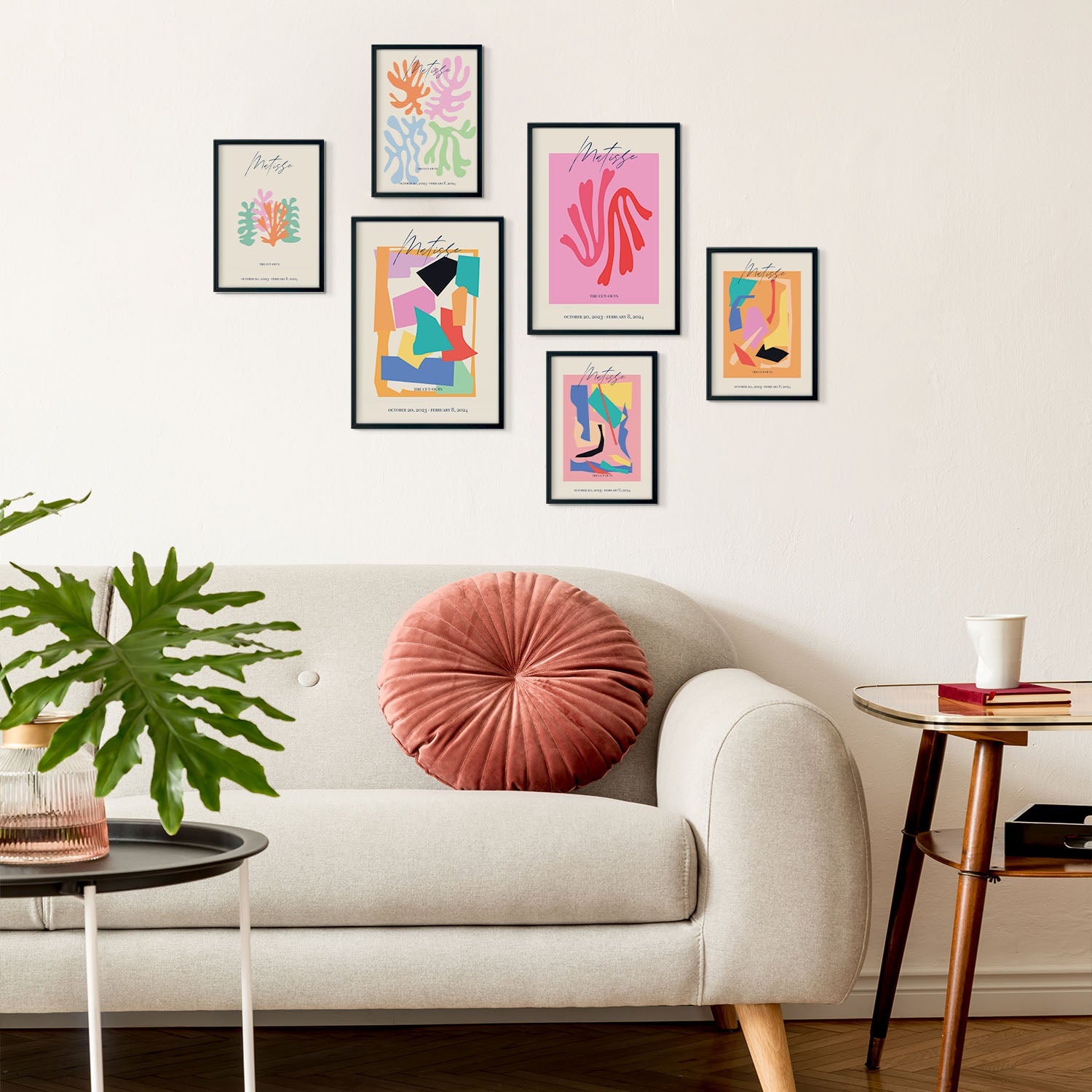 Set de 6 posters Matisse. Colección de láminas con estética collage para la Tamaños A3 y A4. .-Artwork-Nacnic-Sin marco-Nacnic Estudio SL