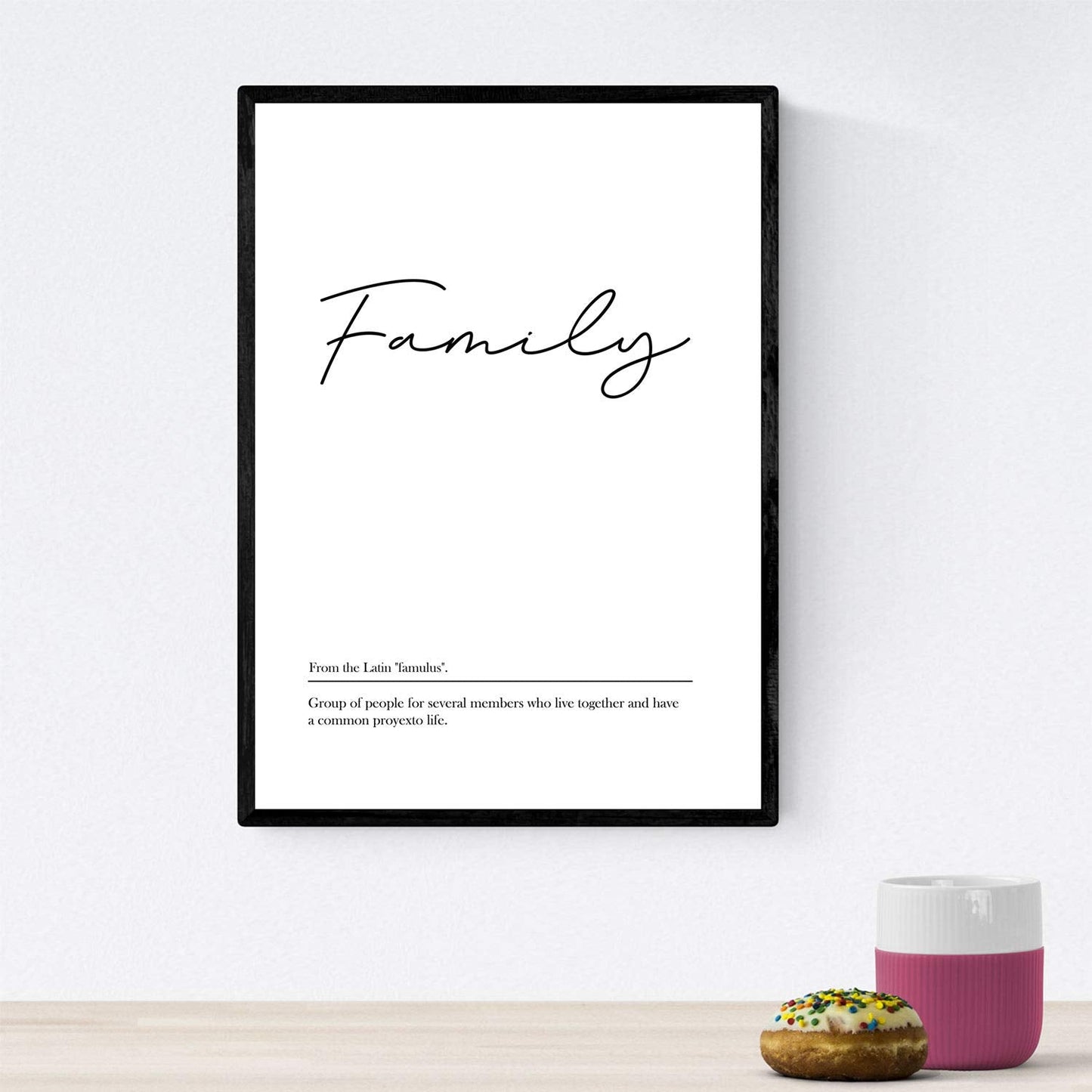 Set de cuatro láminas con definiciones de palabras en ingles. Poster 'Family' de palabras con definiciones.-Artwork-Nacnic-Nacnic Estudio SL