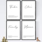 Set de cuatro láminas con definiciones de palabras en ingles. Poster 'Family' de palabras con definiciones.-Artwork-Nacnic-Nacnic Estudio SL