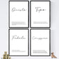 Set de cuatro láminas con definiciones de palabras en italiano. Poster 'Il mio compagno' de palabras con definiciones.-Artwork-Nacnic-Nacnic Estudio SL