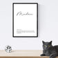 Set de cuatro láminas con definiciones de palabras en italiano. Poster 'Madre' de palabras con definiciones.-Artwork-Nacnic-Nacnic Estudio SL