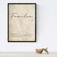 Set de cuatro láminas con definiciones de Palabras para familia Fondo vintage.-Artwork-Nacnic-Nacnic Estudio SL