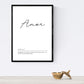 Set de cuatro láminas con definiciones de Palabras para pareja Fondo blanco-Artwork-Nacnic-Nacnic Estudio SL