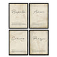 Set de cuatro láminas con definiciones de Palabras para pareja Fondo vintage.-Artwork-Nacnic-Nacnic Estudio SL