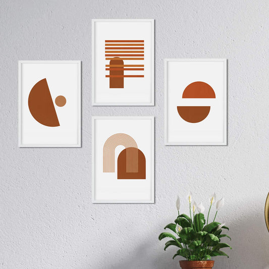 Set de cuatro láminas con diseños coloridos basados en Marruecos. Pack de láminas 'Arena' diseño minimalista.-Artwork-Nacnic-Nacnic Estudio SL