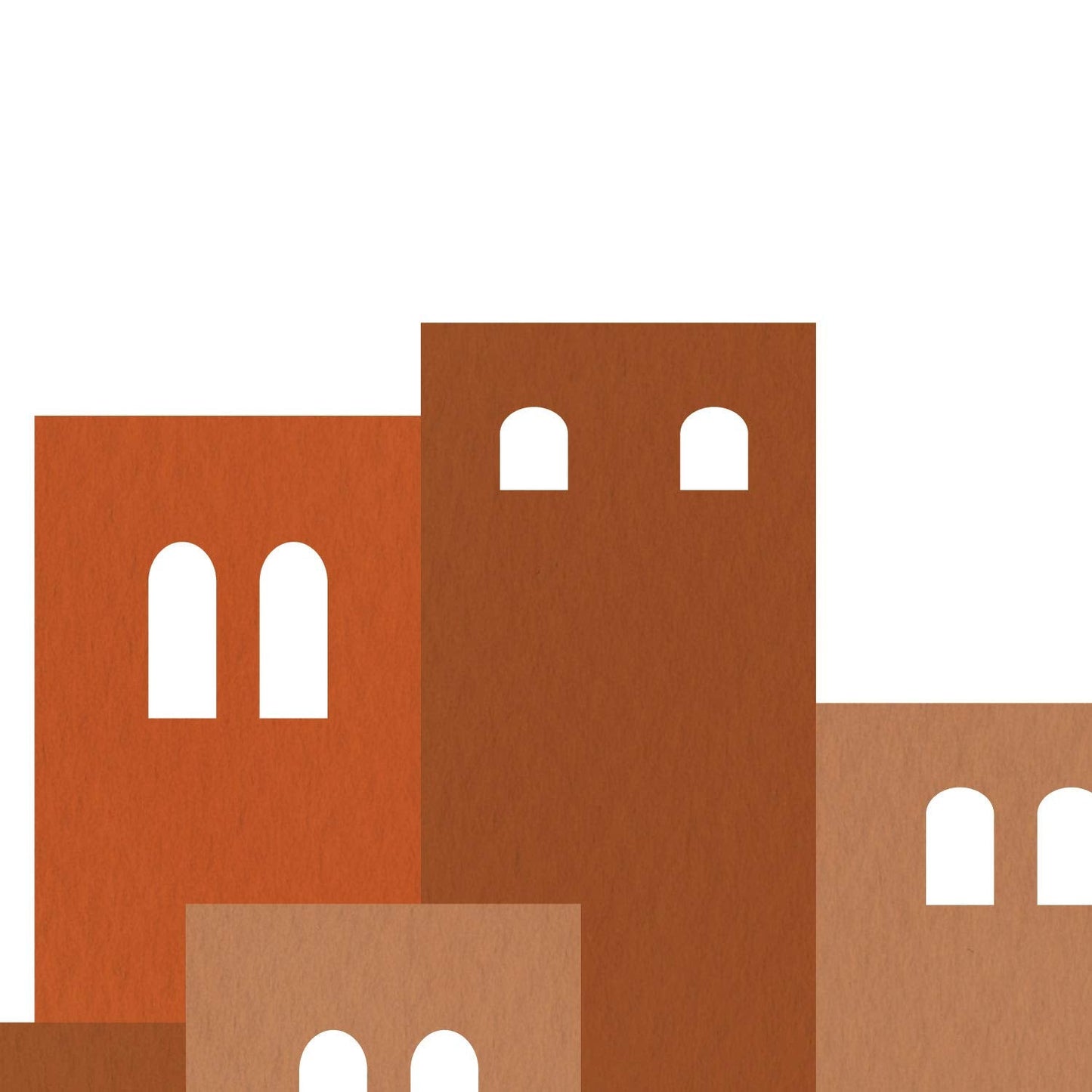 Set de cuatro láminas con diseños coloridos basados en Marruecos. Pack de láminas 'Desierto' diseño minimalista.-Artwork-Nacnic-Nacnic Estudio SL