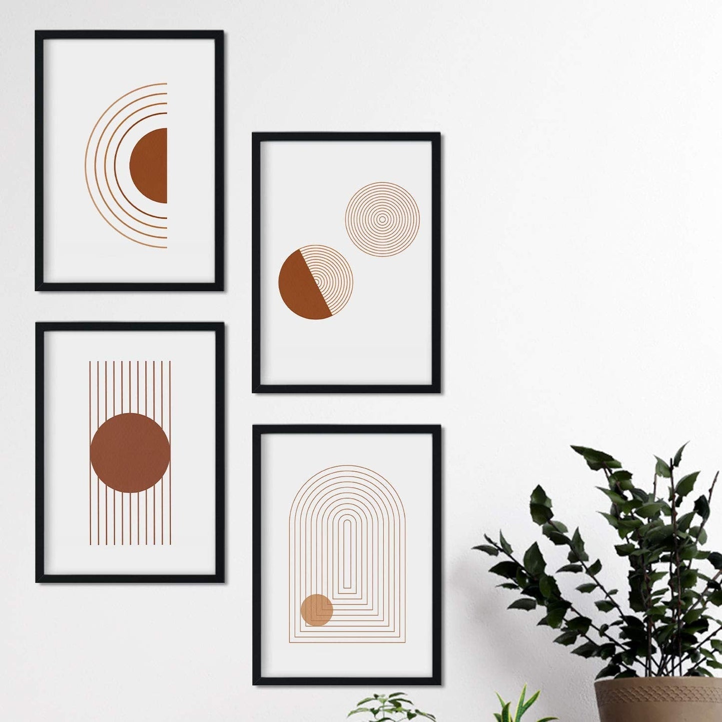 Set de cuatro láminas con diseños coloridos basados en Marruecos. Pack de láminas 'Mojave' diseño minimalista.-Artwork-Nacnic-Nacnic Estudio SL