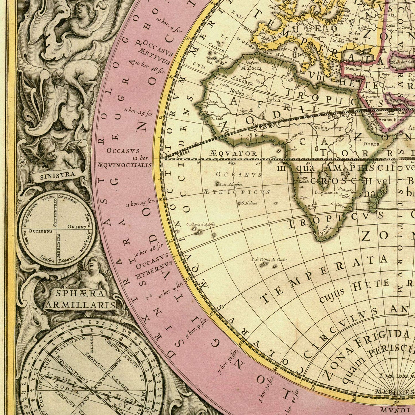 Set de cuatro láminas con mapas astronomicos antiguos. Posters de mapas astrologicos en-Artwork-Nacnic-Nacnic Estudio SL