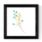Set de cuatro láminas cuadradas con ilustraciones de ramas y flores tonos pastel cm estilo escandinavo nordico-Artwork-Nacnic-Nacnic Estudio SL