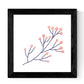 Set de cuatro láminas cuadradas con ilustraciones de ramas y flores tonos pastel cm estilo escandinavo nordico-Artwork-Nacnic-Nacnic Estudio SL