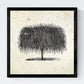 Set de cuatro láminas de arboles. Arboles diferentes en cm, fondo papel antiguo vintage.-Artwork-Nacnic-Nacnic Estudio SL