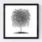 Set de cuatro láminas de arboles. Arboles hojas diferentes en cm, fondo blanco.-Artwork-Nacnic-Nacnic Estudio SL