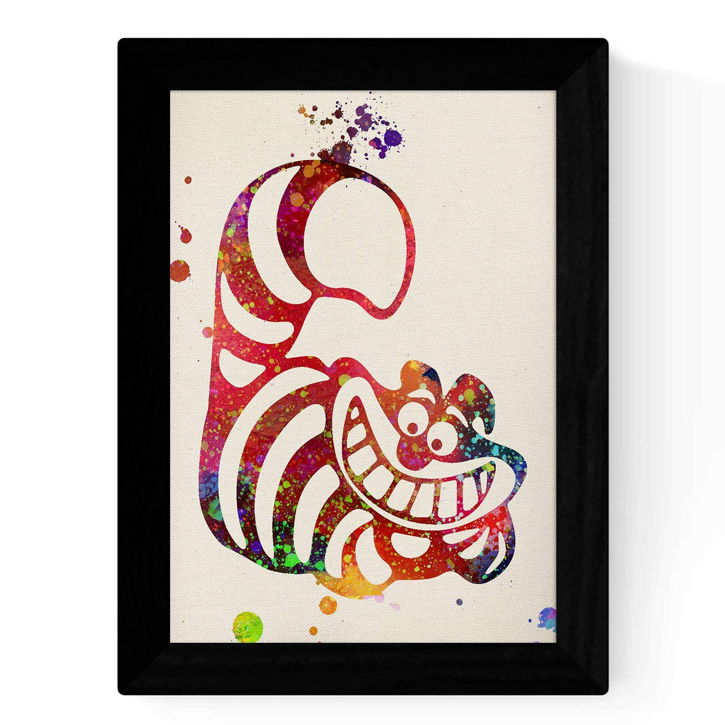 Set de cuatro láminas estilo explosión de color. Posters Alicia en el pais de las maravillas, Láminas de Alicia, el conejo, el sombrerero y el gato-Artwork-Nacnic-Nacnic Estudio SL