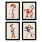 Set de cuatro láminas estilo explosión de color. Posters Pelicula Toy Story, Buzz, Woody, Jessie y el caballo en Fondo color acurela-Artwork-Nacnic-Nacnic Estudio SL