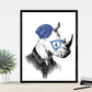Set de dos láminas ANIMALES ILUSTRADOS. Pack de dos poster para enmarcar con ilustraciones de animales. alta calidad.-Artwork-Nacnic-Nacnic Estudio SL