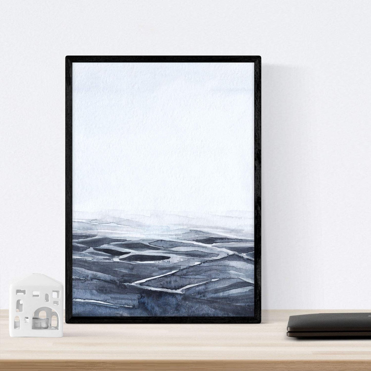 Set de dos láminas Atlantico frio. Láminas estilo nórdico para enmarcar-Artwork-Nacnic-Nacnic Estudio SL