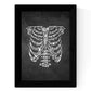 Set de dos láminas blanco y negro marinero con pajaros y pecho con pajaros Poster Fondo negro estilo pizarra-Artwork-Nacnic-Nacnic Estudio SL