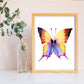 Set de dos láminas Mariposas llenas de Color.Tamaño A3 para enmarcar. Posters con imágenes de mariposas en estilo acuarela. Nacnic-Artwork-Nacnic-Nacnic Estudio SL