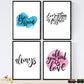 Set de láminas con mensajes felices y coloridos. Pack de posters 'Always'.-Artwork-Nacnic-Nacnic Estudio SL
