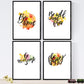 Set de láminas con mensajes felices y coloridos. Pack de posters 'Brave'.-Artwork-Nacnic-Nacnic Estudio SL