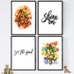 Set de láminas con mensajes felices y coloridos. Pack de posters 'Brilla'.-Artwork-Nacnic-Nacnic Estudio SL